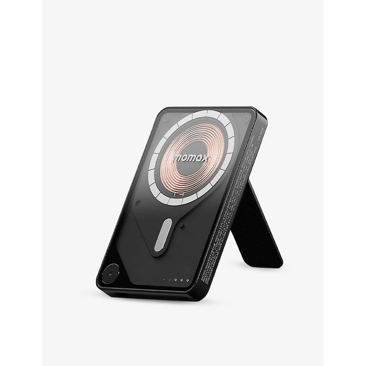 Momax Portable magnetic battery pack with USB-C cable - BLACK