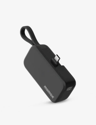 Momax 5000mAh power bank with USB-C cable (British brand)