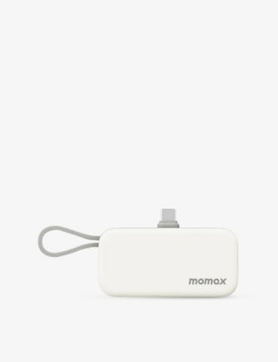 Momax techBAR 1-Power Mini USB-C Portable Battery Pack with Built-in Cable 5000mAh