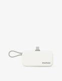 Momax techBAR 1-Power Mini USB-C Portable Battery Pack with Built-in Cable 5000mAh