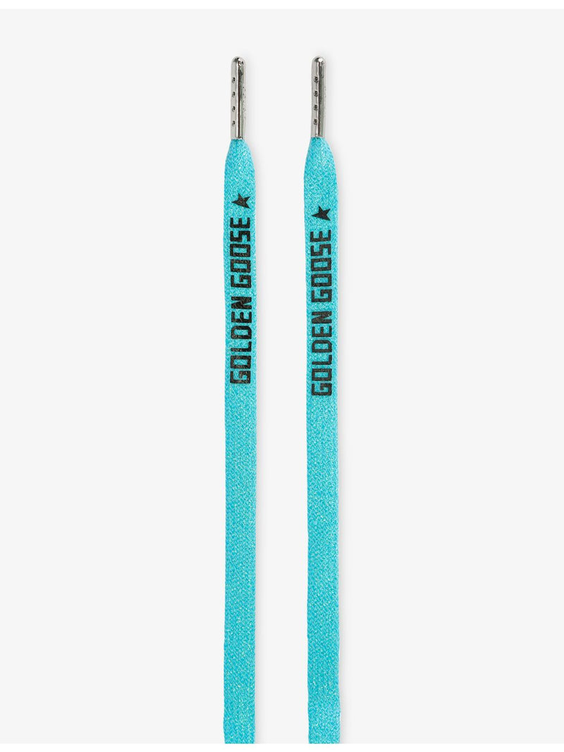 Golden Goose woven laces with branded print, UK version