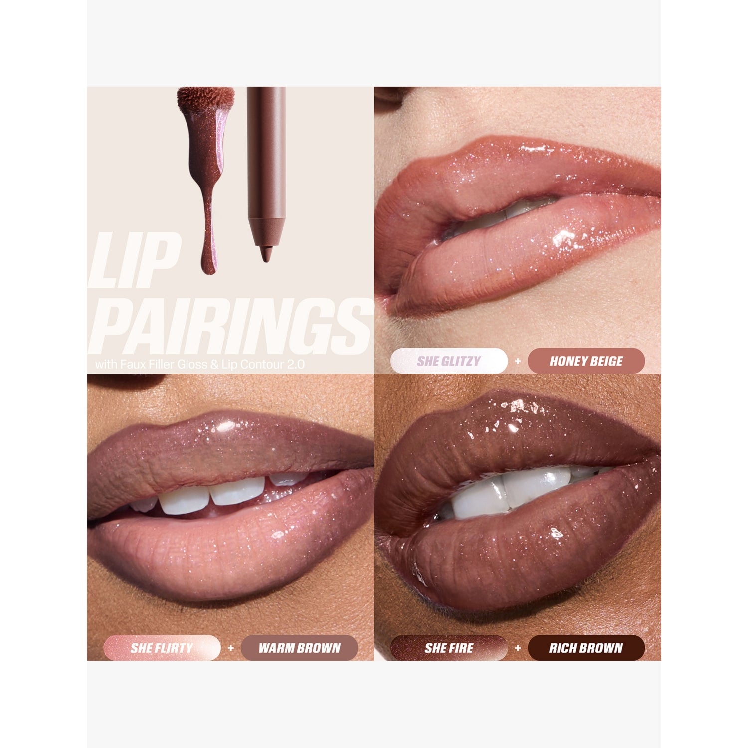 Huda Beauty Faux Filter lip gloss 3.9ml, UK version