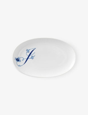 Royal Copenhagen Alphabet J porcelain serving plate 23cm (British brand)
