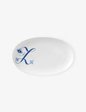Royal Copenhagen hand-painted porcelain serving plate Alphabet Z 23cm, UK version