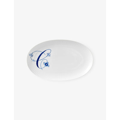 selfridges Royal Copenhagen Alphabet C Hand-Painted Porcelain Serving Plate 23cm- Buy online at McGrocer