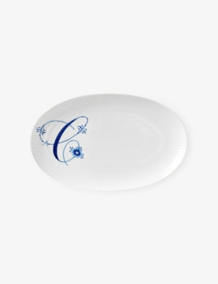 Royal Copenhagen hand-painted serving plate letter C 23cm - British product