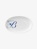 Royal Copenhagen porcelain serving plate Alphabet B 23cm (British brand)