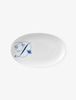 Royal Copenhagen porcelain serving plate Alphabet D 23cm, UK version