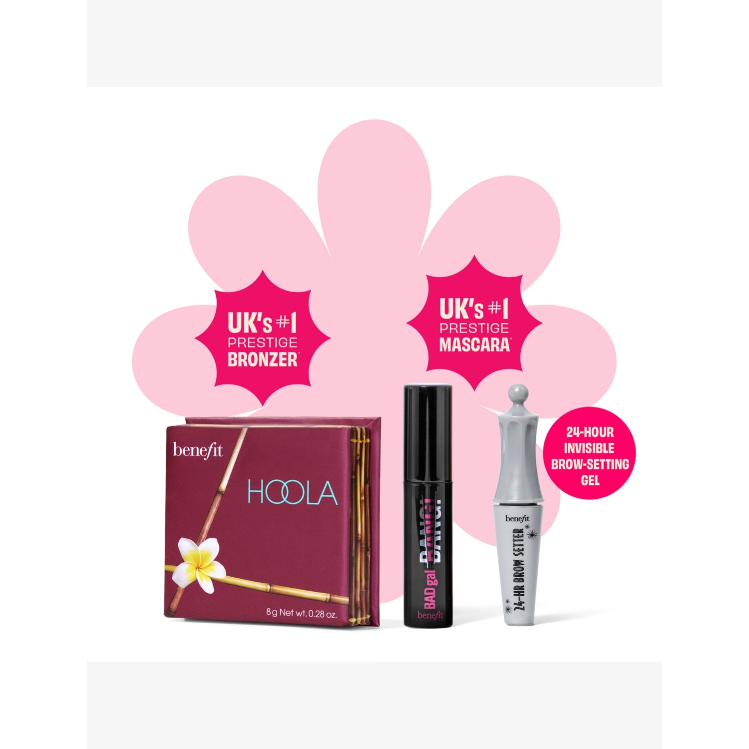 Benefit Hoola Bronzer Set with mascara and brow setter (British brand)