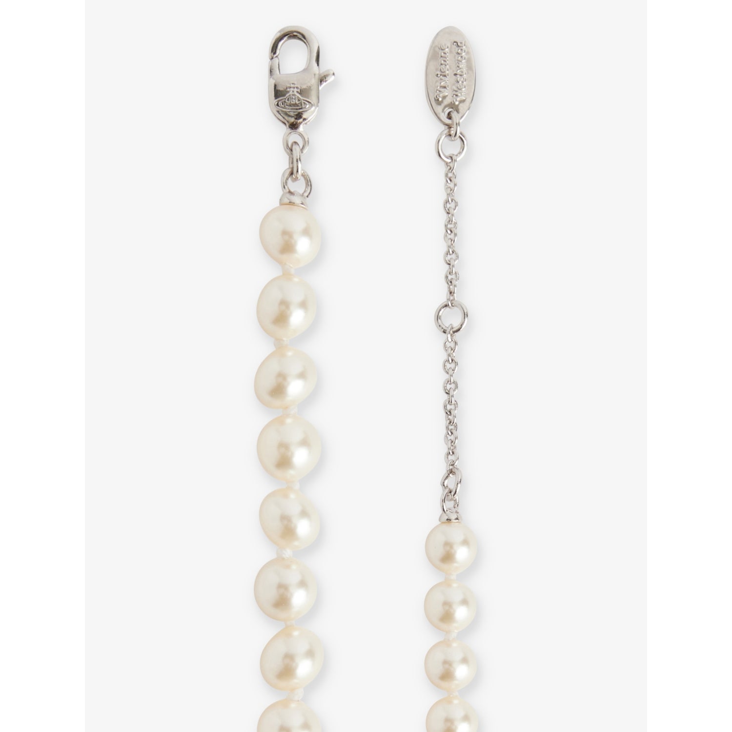 Vivienne Westwood faux-pearl Orb brass necklace, UK version