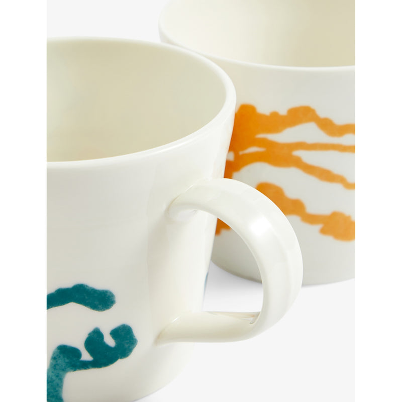 Royal Doulton mugs set colour-block pattern set of four - British product