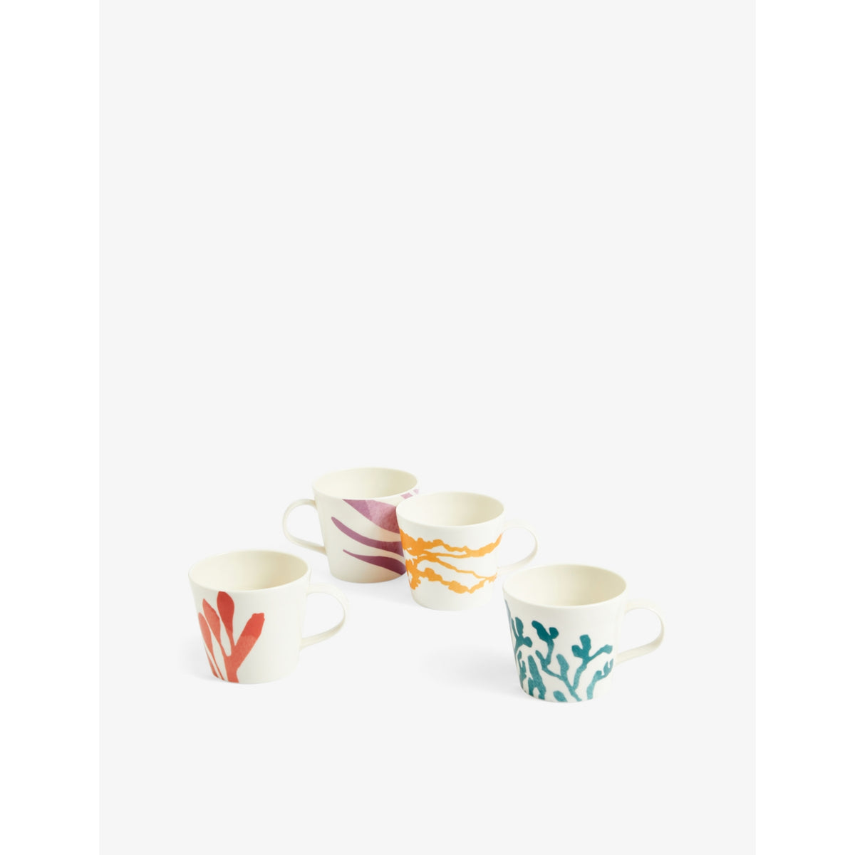 Royal Doulton mugs set colour-block pattern set of four - British product