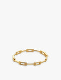 Monica Vinader Signature Link 18ct Yellow Gold-Plated Vermeil Sterling Silver Bangle