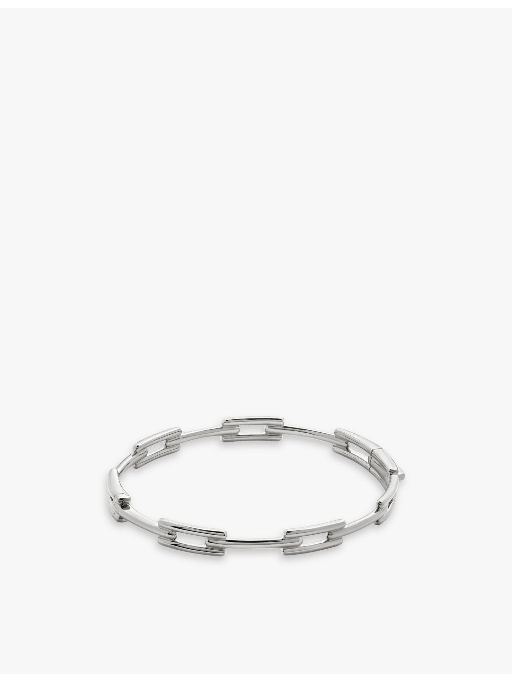 Monica Vinader sterling silver bangle from Signature Link collection (British brand)