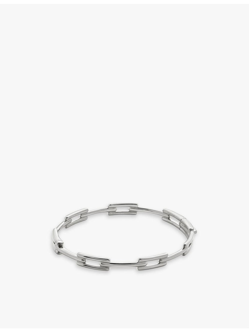 Monica Vinader sterling silver bangle from Signature Link collection (British brand)