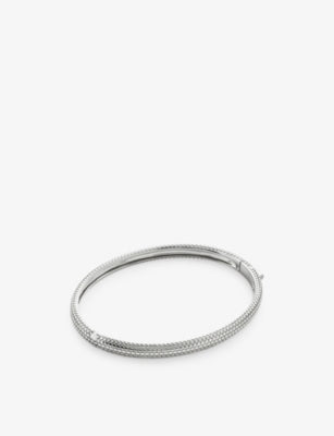 Monica Vinader Heirloom Sterling Silver Bangle, Large