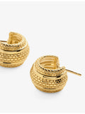 Monica Vinader Heirloom small 18ct gold-plated vermeil earrings, UK version