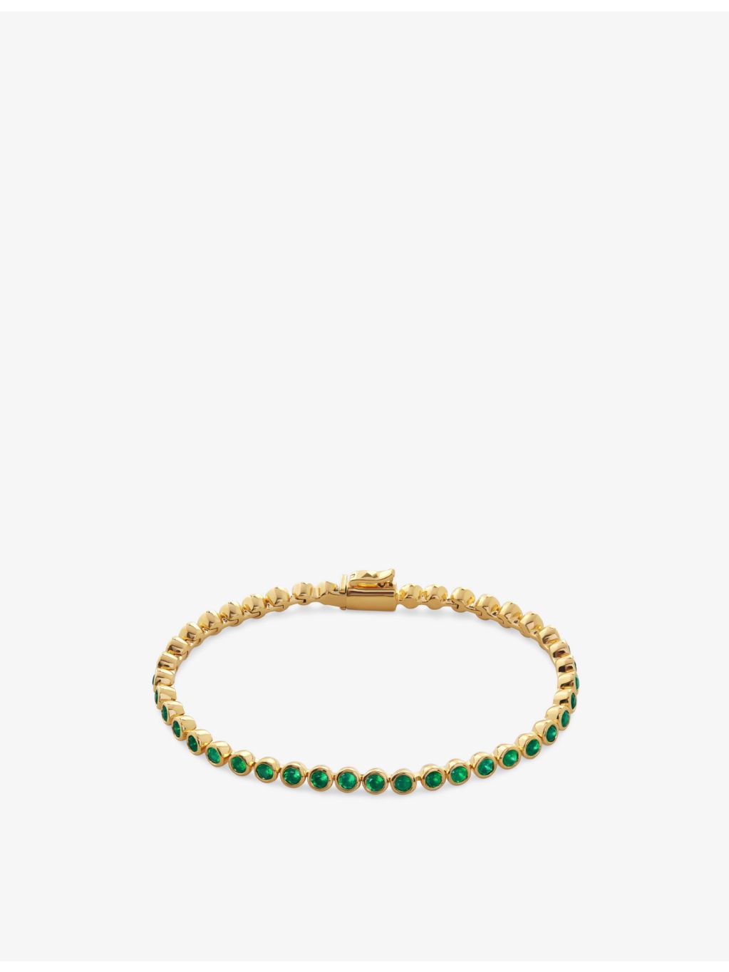 Monica Vinader tennis bracelet green onyx 16.5cm - British product