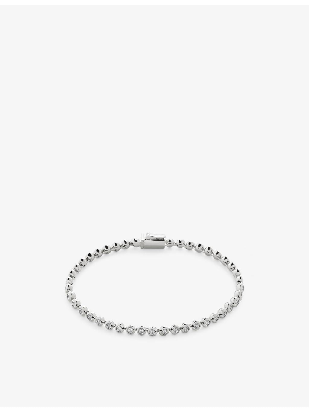 Monica Vinader diamond tennis bracelet 0.25ct sterling silver, imported from the UK