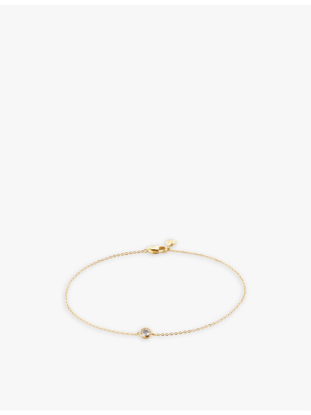 Monica Vinader 14ct yellow-gold lab-grown diamond bracelet (British brand)