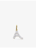 Monica Vinader 'A' letter charm 14ct gold - British product