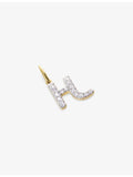 Monica Vinader H letter charm in 14ct yellow gold, UK version