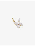 Monica Vinader 14ct yellow-gold lab-grown diamond N charm (British brand)