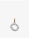 Monica Vinader O pendant 14ct gold with lab grown diamond, UK version