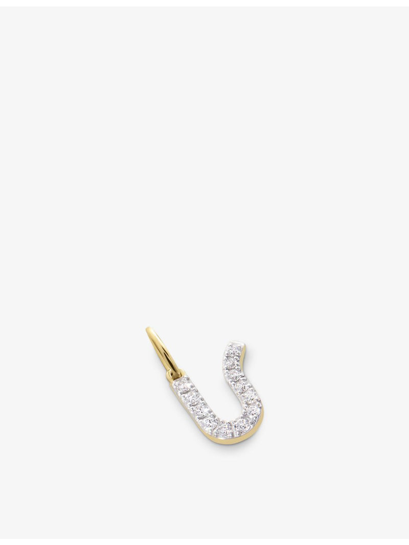 Monica Vinader Initial U charm 14ct yellow gold (British brand)