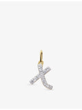 Monica Vinader X gold diamond charm, imported from the UK
