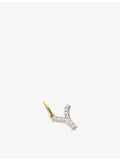 Monica Vinader Y letter charm 14ct yellow gold lab-grown diamond (British brand)