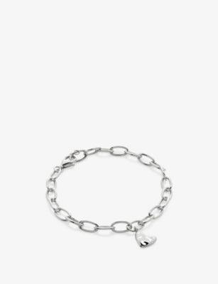 Monica Vinader Heart-shaped Sterling Silver Bracelet