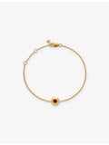 Monica Vinader garnet birthstone bracelet 18ct gold vermeil adjustable length (British brand)