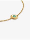 Monica Vinader emerald birthstone bracelet (British brand)