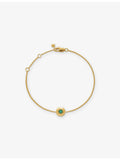 Monica Vinader emerald birthstone bracelet (British brand)