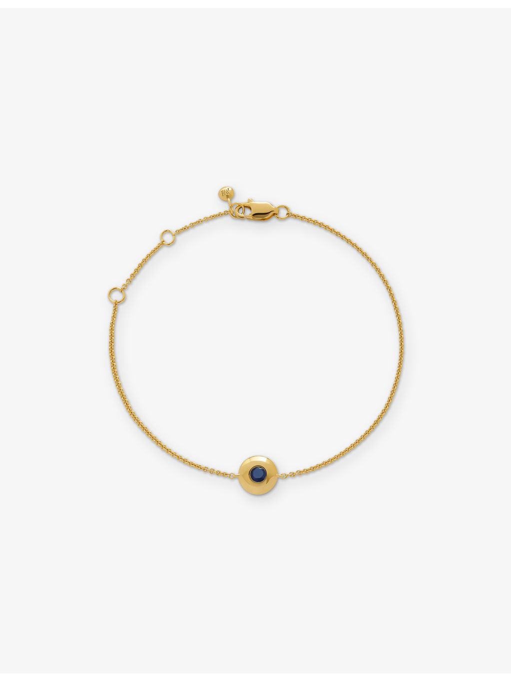 Monica Vinader 18ct gold vermeil sapphire bracelet (British brand)