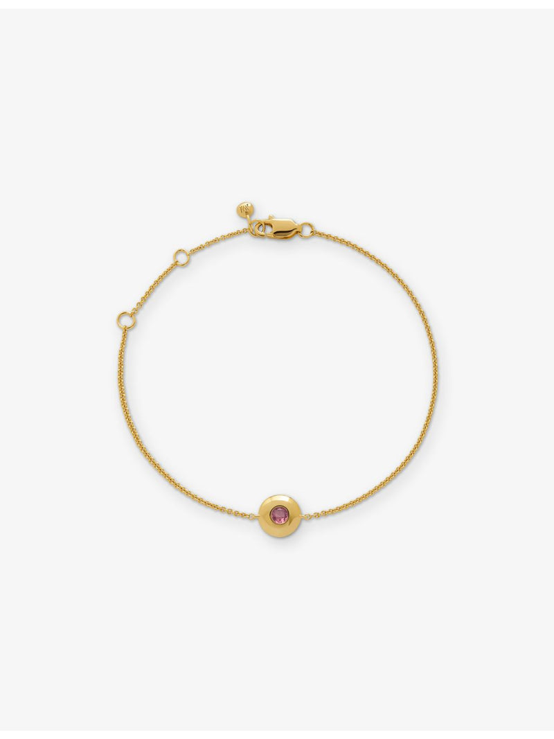 Monica Vinader October birthstone tourmaline bracelet, imported from the UK