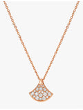 Bvlgari Divas' Dream rose gold diamond necklace 0.47ct (British brand)