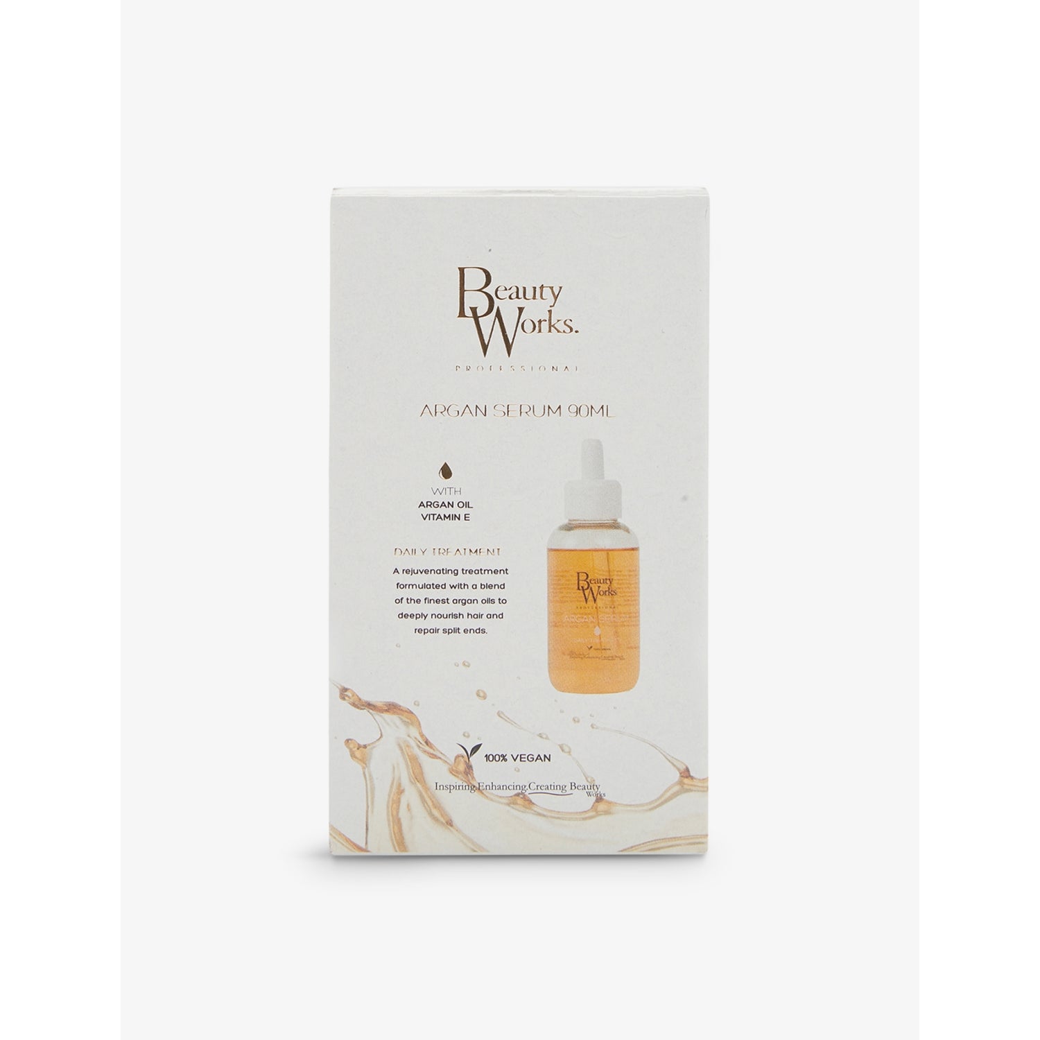 Beauty Works argan oil hair serum 90ml, imported from the UK