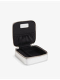 Whistles Aelia metallic leather jewellery box, imported from the UK