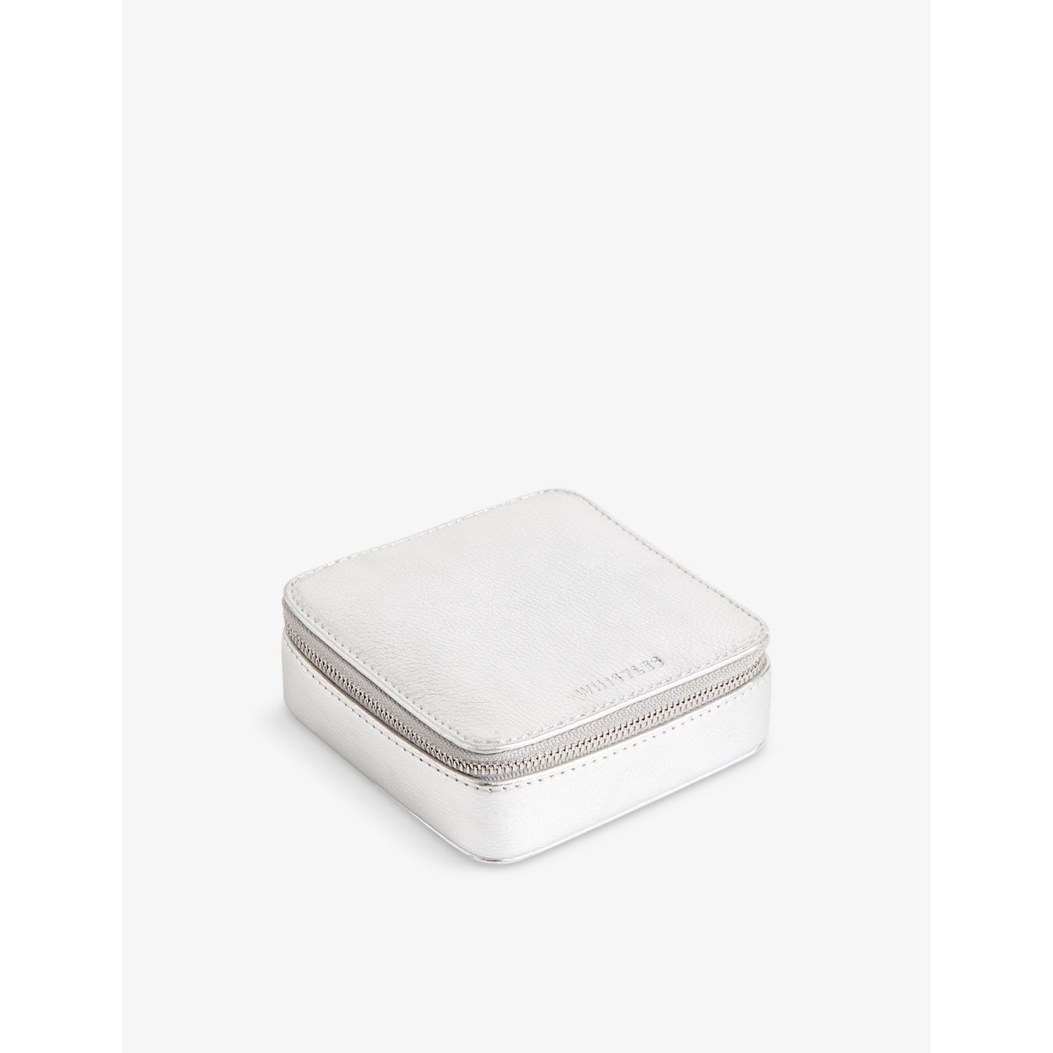 Whistles Aelia metallic leather jewellery box, imported from the UK