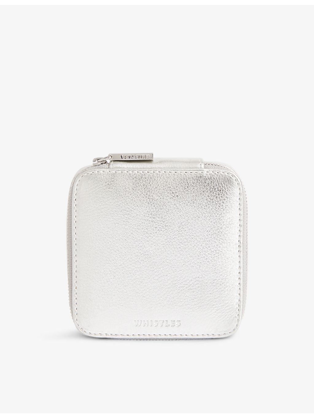 Whistles Aelia metallic leather jewellery box, imported from the UK