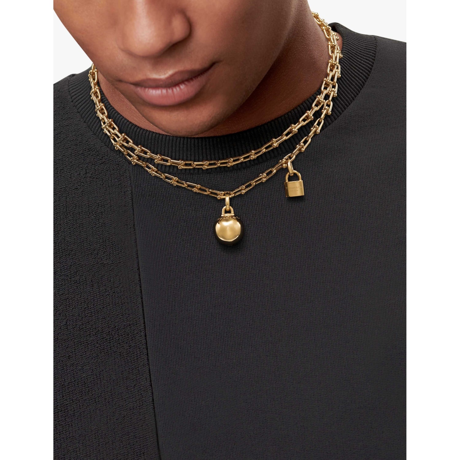 Tiffany & Co HardWear 18ct yellow-gold wrap necklace 91cm - British product