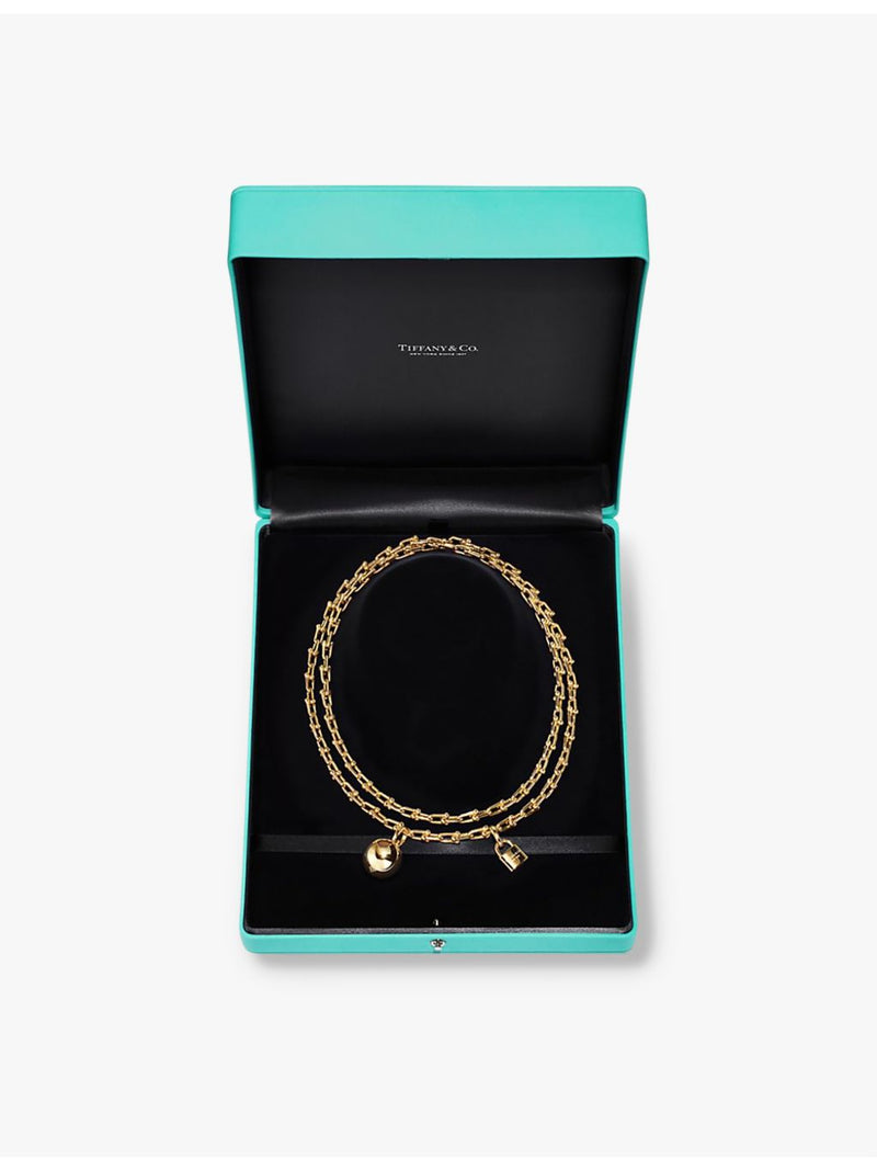Tiffany & Co HardWear 18ct yellow-gold wrap necklace 91cm - British product