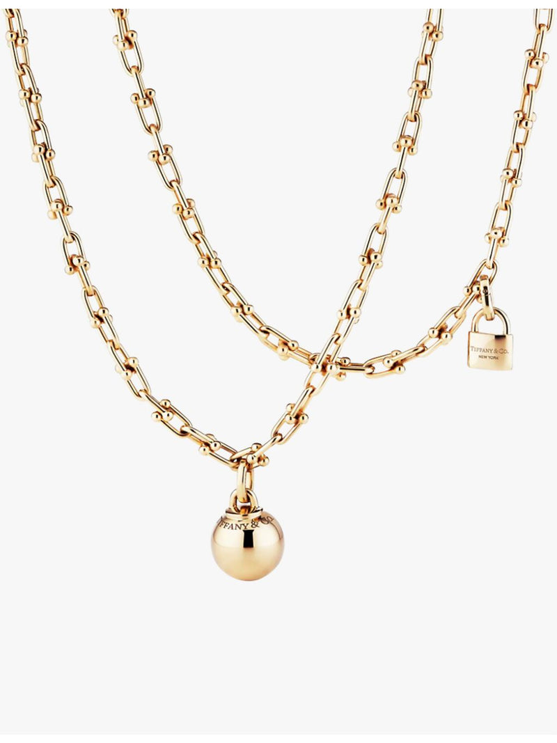 Tiffany & Co HardWear 18ct yellow-gold wrap necklace 91cm - British product