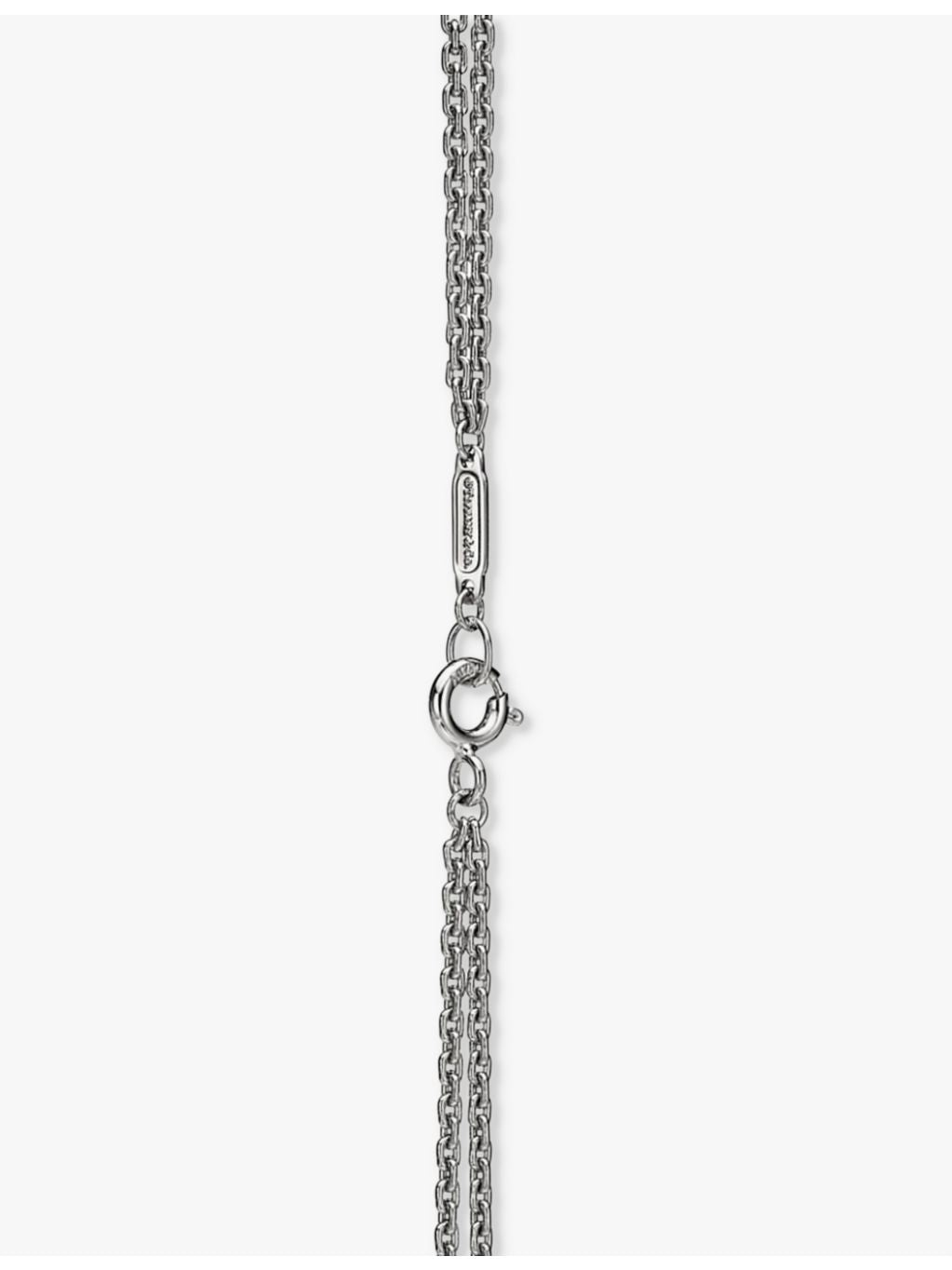 Tiffany HardWear 18ct white gold pavé diamond necklace, UK version