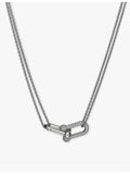 Tiffany HardWear 18ct white gold pavé diamond necklace, UK version