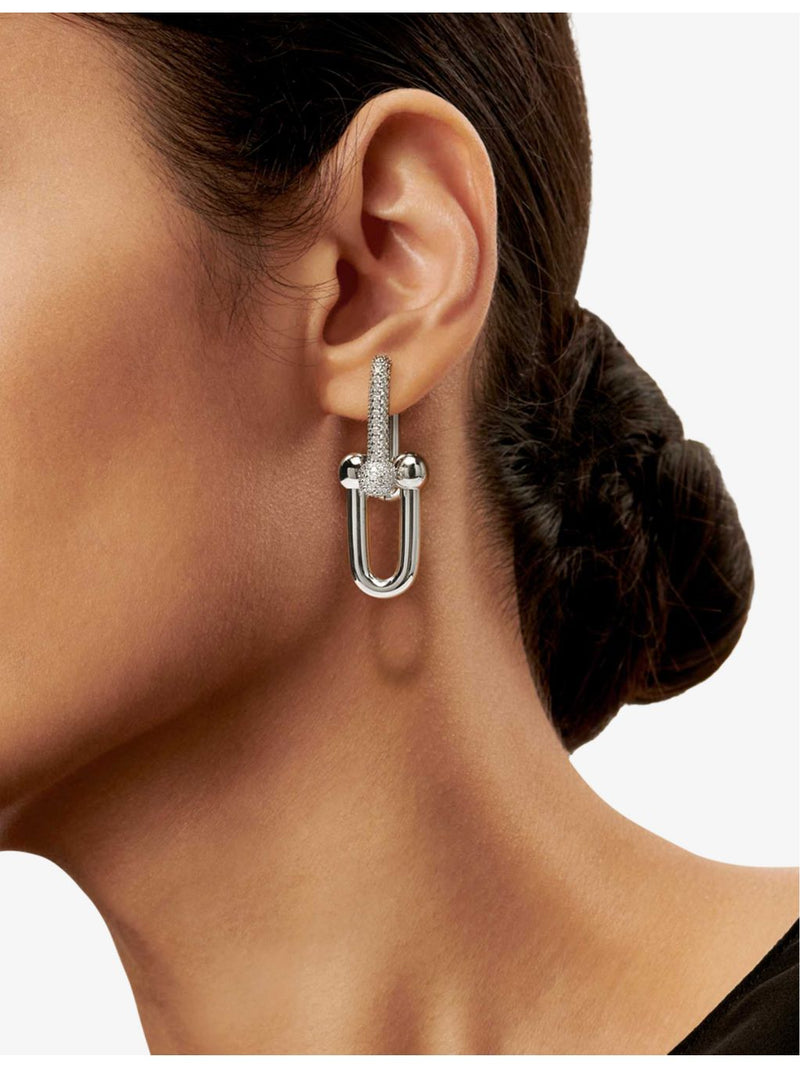 Tiffany & Co. HardWear drop earrings 18ct white gold, UK version