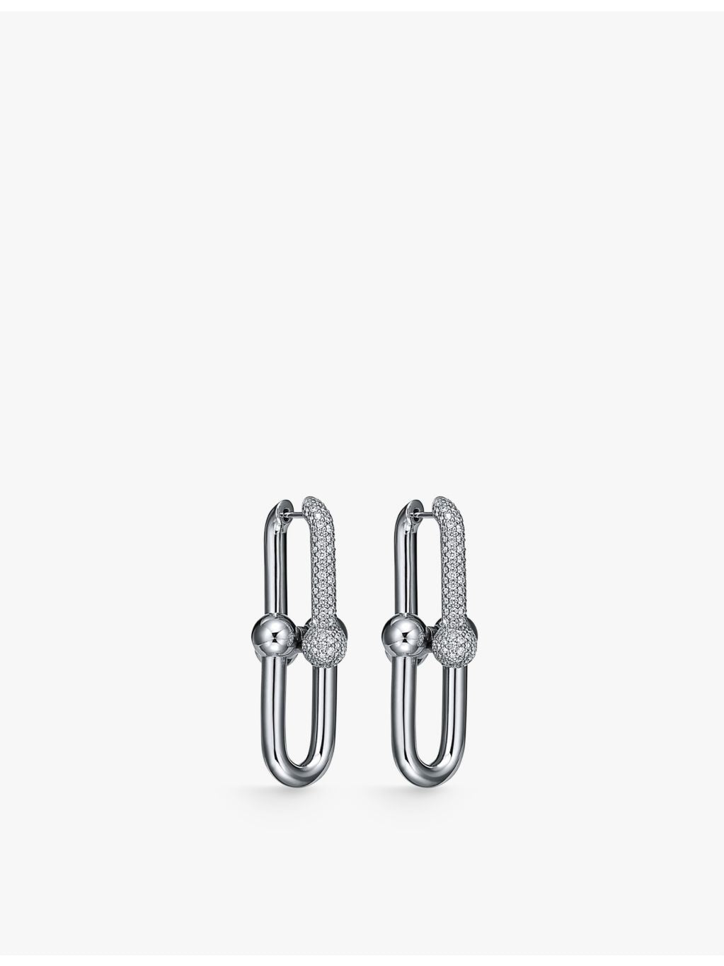 Tiffany & Co. HardWear drop earrings 18ct white gold, UK version