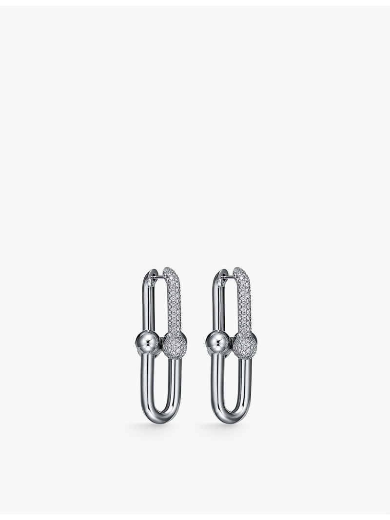 Tiffany & Co. HardWear drop earrings 18ct white gold, UK version